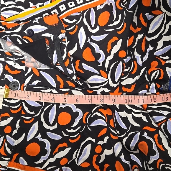 Anthropologie Breezy Straight Pant Red Motif Print Pants-Size 2 - Picture 17 of 17